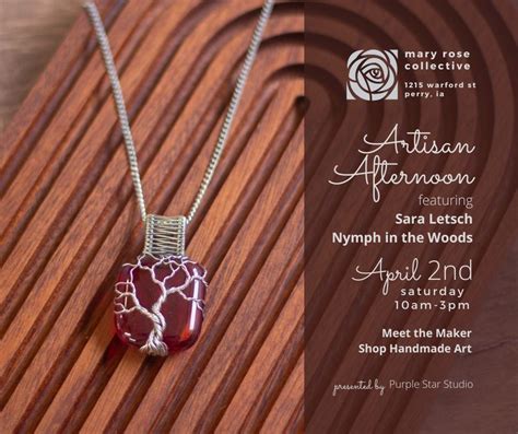 Artisan Afternoon: Sara Letsch | Nymph in the Woods Jewelry, Mary Rose ...