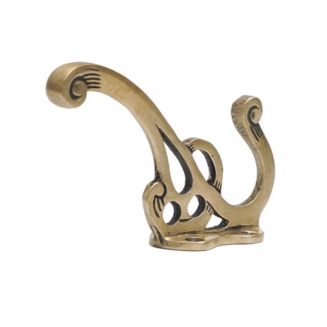 Golden Brass Nostalgic Wall Hooks for Hanging