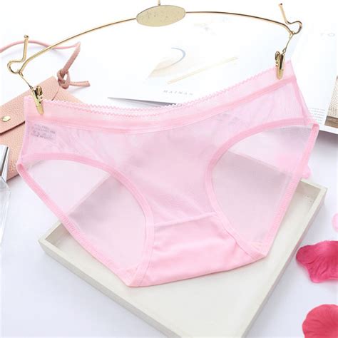Women See-through Mesh Underwear Solid Low Waist India | Ubuy
