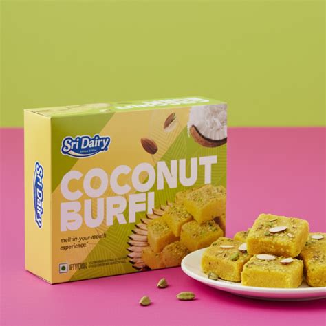 Buy Coconut Burfi Online at Sri Dairy – SriDairy