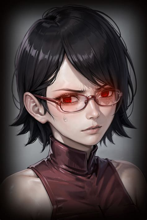 ArtStation - Sarada Uchiha (Mangekyou Sharingan) | Boruto