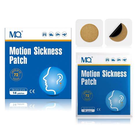 MQ 14ct Motion Sickness Patches Non Drowsy, Sea Sickness Patch Behind ...