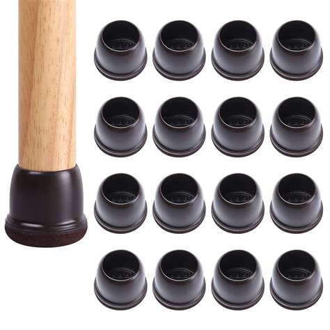 24 PC Chair Leg Protectors for Hardwood Floors with Felt, Chair Leg ...