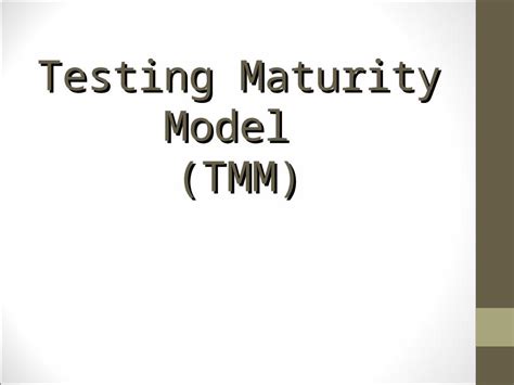 Image result for TMM Model in Software Testing