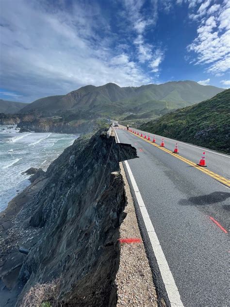 Road Collapse On Highway 1 Strands Around 1,600 People In Big Sur Over ...