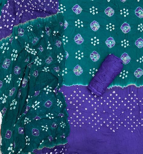 Pure Bandhej Cambric Cotton Suit Set - Yanchi