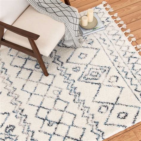 Ogon Tribal Woven Fringe Area Rug, 8x10 | At Home