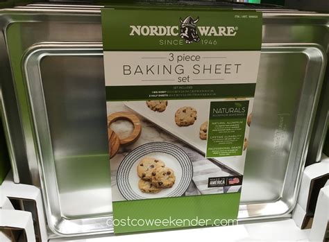 Nordic Ware 3 Piece Aluminum Baking Sheet Set | Costco Weekender