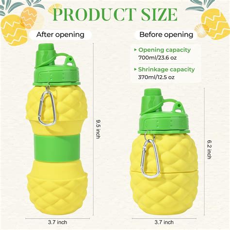 Collapsible Water Bottles - Silicone Foldable Portable Water Bottles ...