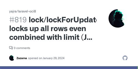 lock/lockForUpdate locks up all rows even combined with limit (Job ...