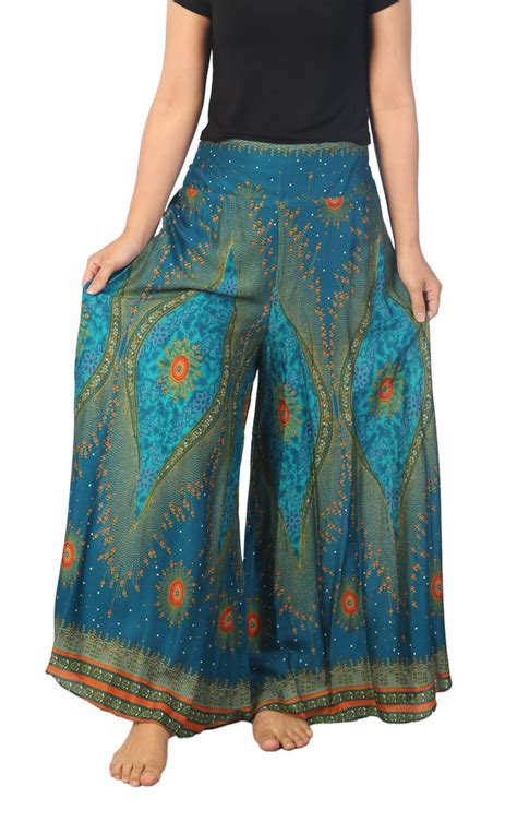 WOMEN PALAZZO PANTS Teal Petite to Plus Sizes Fit All Wide - Etsy