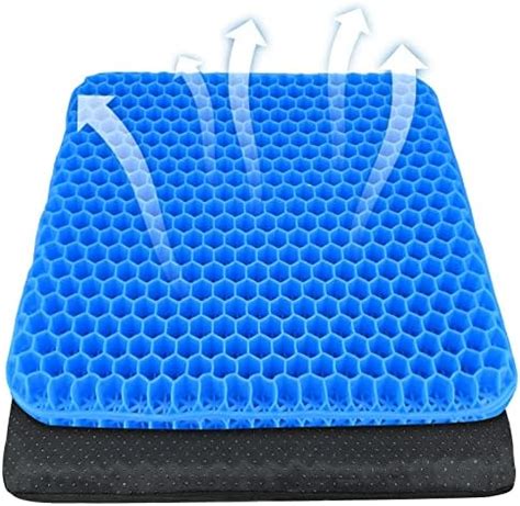 Gel Seat Cushion - Soft Sitter Honeycomb Cushions Double Thick Gel ...