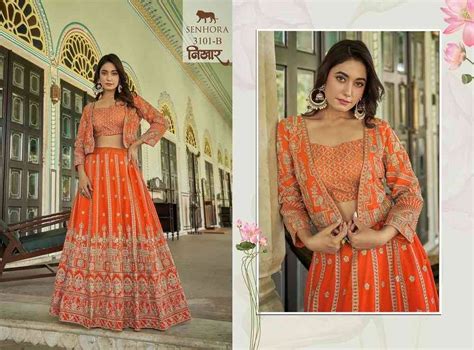 NIKHAAR BY SENHORA DRESSES 3101-A TO 3101-B SERIES INDIAN TRADITIONAL ...