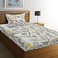 Ahmedabad Cotton 144 TC Cotton Single Bedsheet with 1 Pillow Cover ...