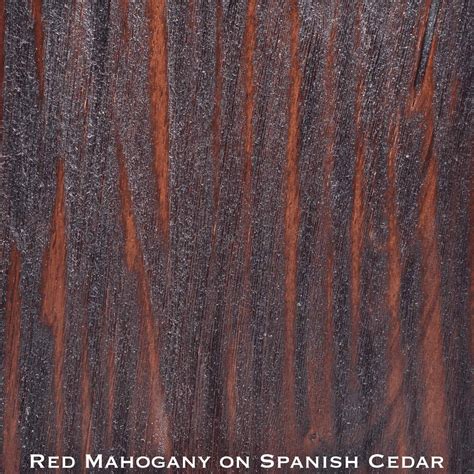 Spanish Cedar Door Stained With Red Mahogany Stain - Doors by Decora
