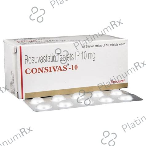Consivas 10mg Tablet 10s: View Uses, Side Effects, Price and Substitute ...