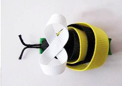Bug Shaped Designer Hair Clip for Baby Girls in Yellow and White