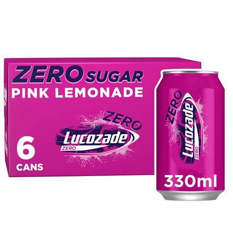 Buy LucozadeZero Fizzy Drink, Pink Lemonade Flavour, Sugar Free, Low ...
