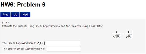 Finding Error of Linear Approximation Example 的图像结果