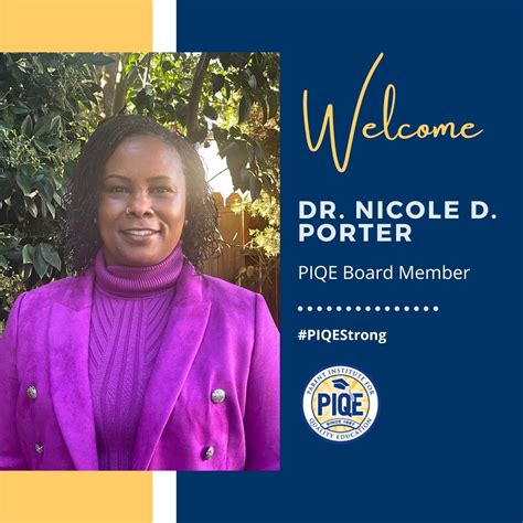 Join us in welcoming our new Board Member, Dr. Nicole D. Porter! 💫 Dr ...
