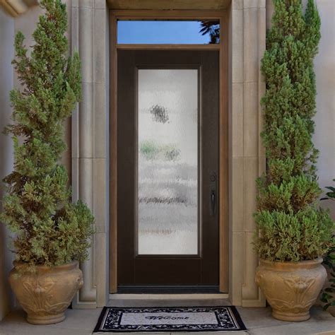 Masonite Double Water Textured Glass 32-in x 80-in x 4-9/16-in ...