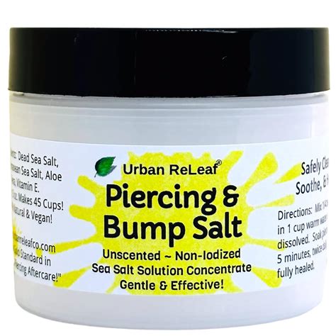 Amazon.com: Urban ReLeaf Piercing & Bump Salt ! Unscented Sea Salt ...