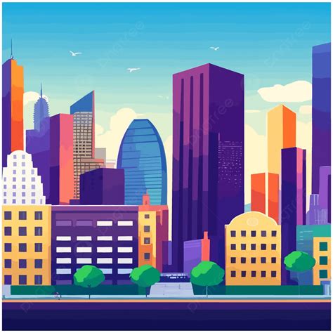 City Background Vector, City Background Clipart, Building City ...