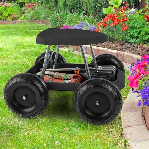 Amazon.com: Gardening Stool - Rolling Garden Seat with Wheels and ...