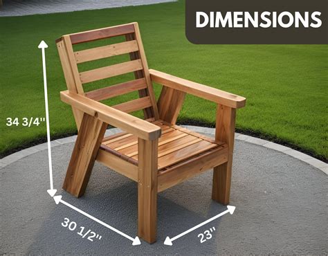 DIY Modern Outdoor Chair Plan, Woodworking Plans, Patio Chair Plan ...