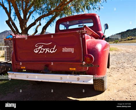 Red Ford pickup truck, South Africa Stock Photo - Alamy