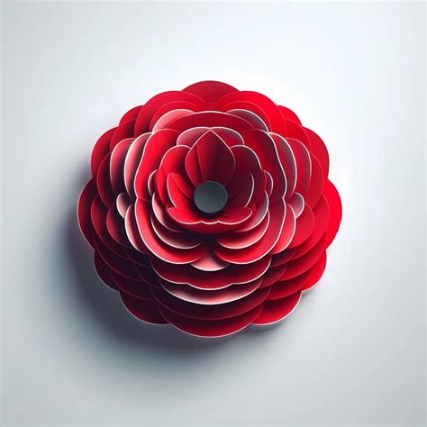 Red poppy icon for remembrance day | Premium AI-generated image