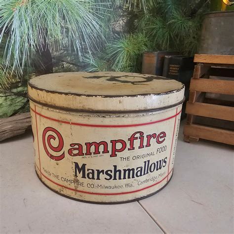 Antique Campfire Marshmallows Tin Made From the Campfire Corporation ...