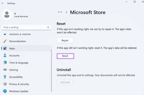 Image result for Reset Microsoft Store App