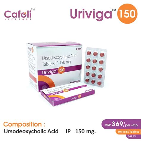 Ursodeoxycholic Acid (150mg) – Uriviga 150 Tablet