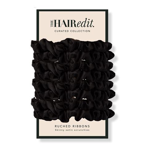 The Hair Edit - Ruched Ribbons Skinny Satin Scrunchies Set | Ulta Beauty