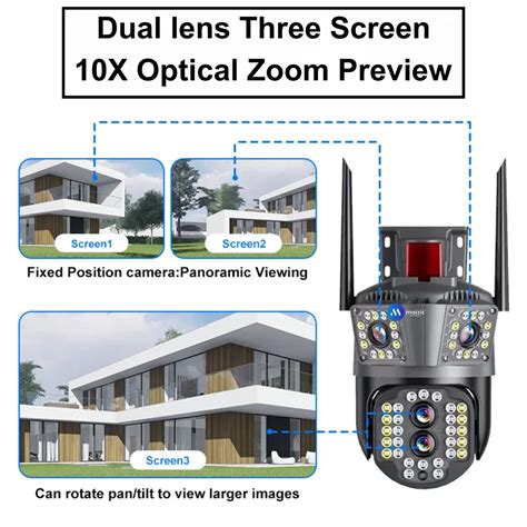 Maizic Smarthome 4G Sim 10X Optical Zoom Pan Tilt Wireless CCTV Camera ...