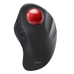 Wireless Trackball Mouse, Rechargeable Ergonomic Design, Index Finger ...