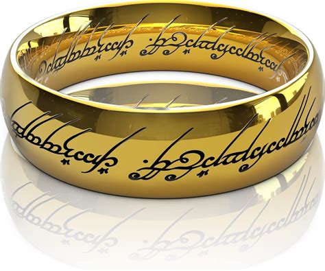 Buy King Ring Lord of The Rings Engraved Titanium ring, 6mm - Lotr Ring ...