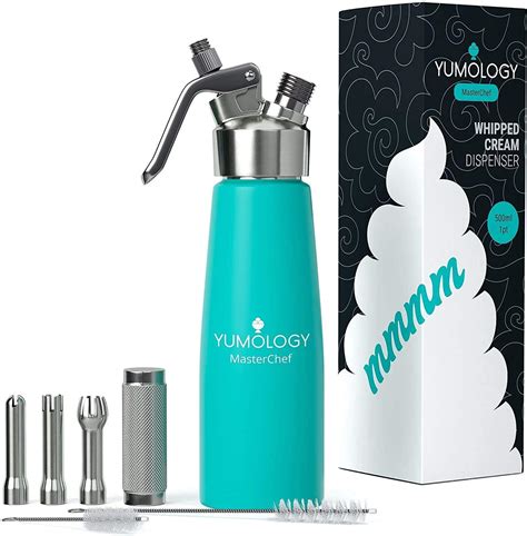 Buy Yumology Stainless Steel Whipped Cream Dispenser | Cream Whipper ...