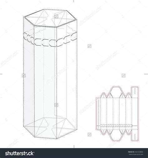 Image result for Hexagonal Box Template