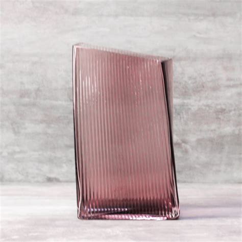 Buy Quinn Plum Glass Vase - Home Artisan