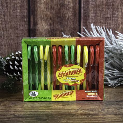 Amazon.com : Starburst Christmas Candy Canes 12ct Box : Grocery ...