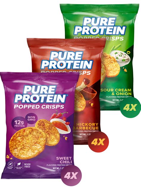 Popped Crisps Variety Pack – Pure Protein
