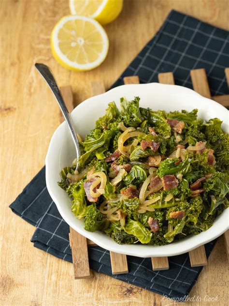 Braised Kale with Bacon