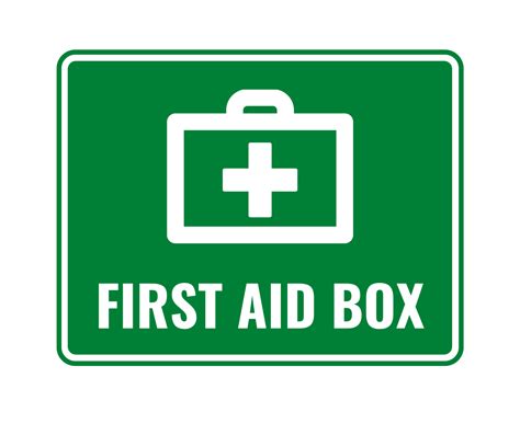 Image result for First Aid Box Sign
