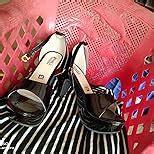 Denill Fashion Sandals for Women (Block Heels) Black UK 3 : Amazon.in ...