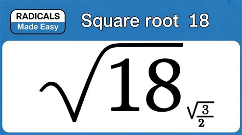 Square Root of 18 | 18 Square Root (ACCURATE Value) Easy Solution ...