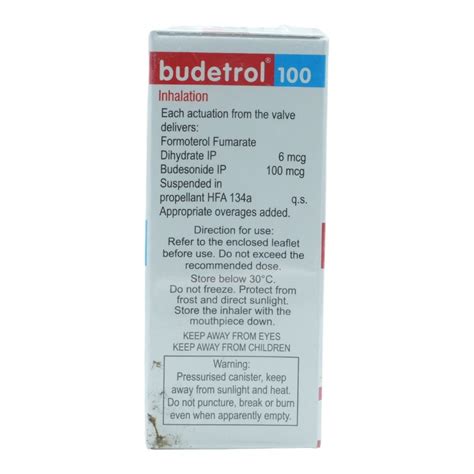 Budetrol 100 Inhaler 120 mdi Price, Uses, Side Effects, Composition ...