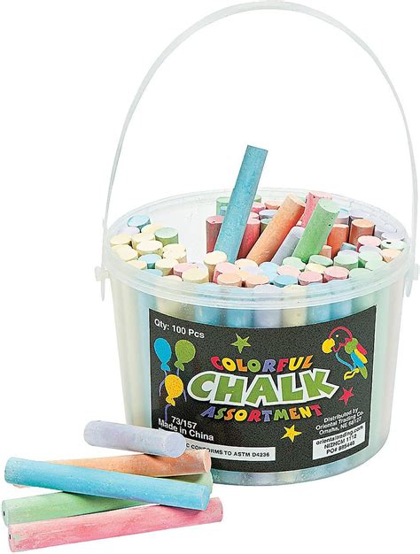 Fun Express Educational Colored Chalk Set - 100 Pieces - Kids India | Ubuy