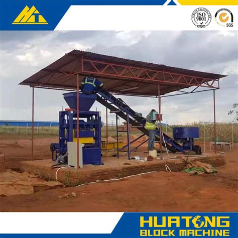 Qtj4-26c Semi Automatic Cement Brick Making Machine - Paving Block ...